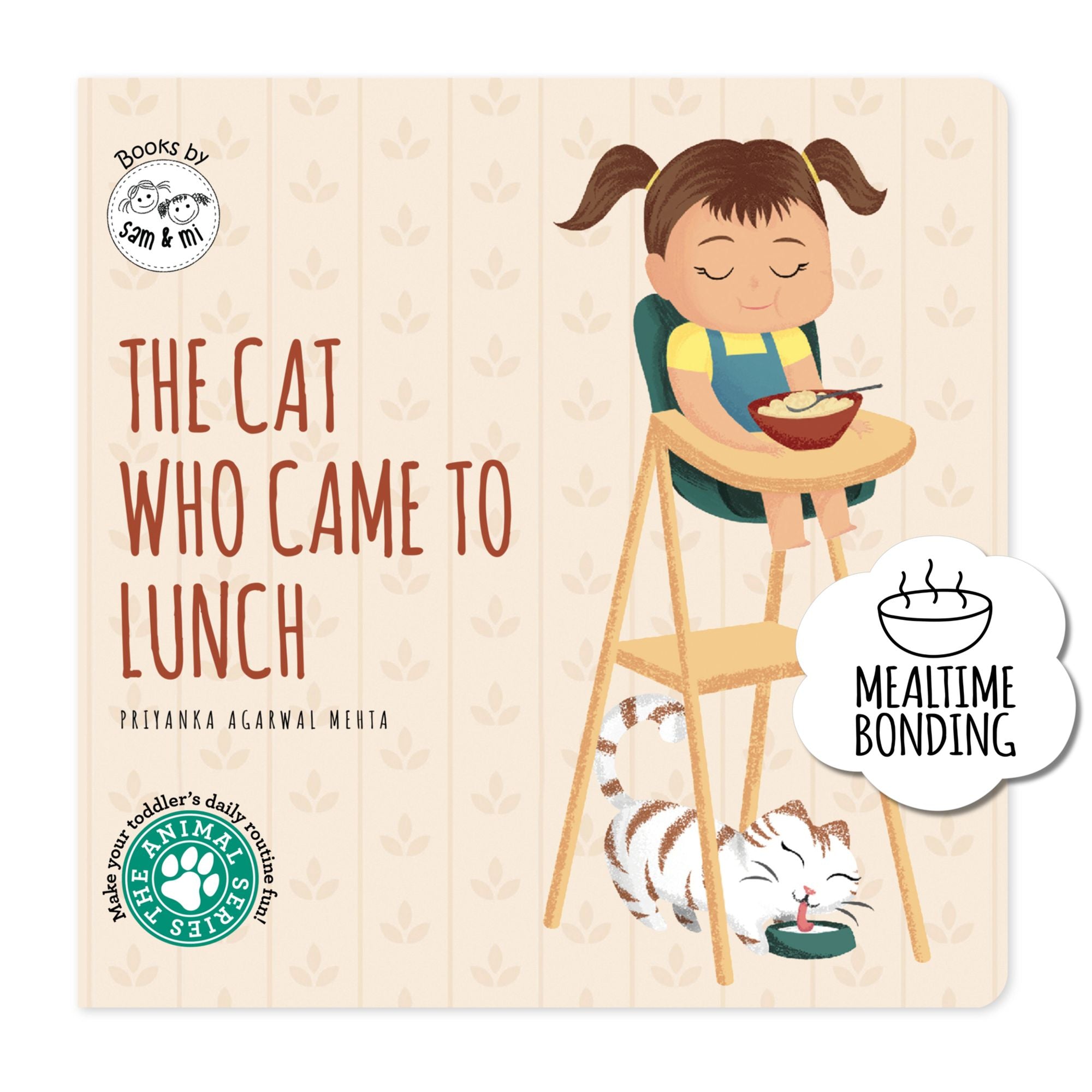 The Cat Who Came to Lunch: Short Story Toddler Book for Daily Routine Mealtime Baby Board Book Birthday Gift for Kids, Infants, and Newborns (Ages 0-4)