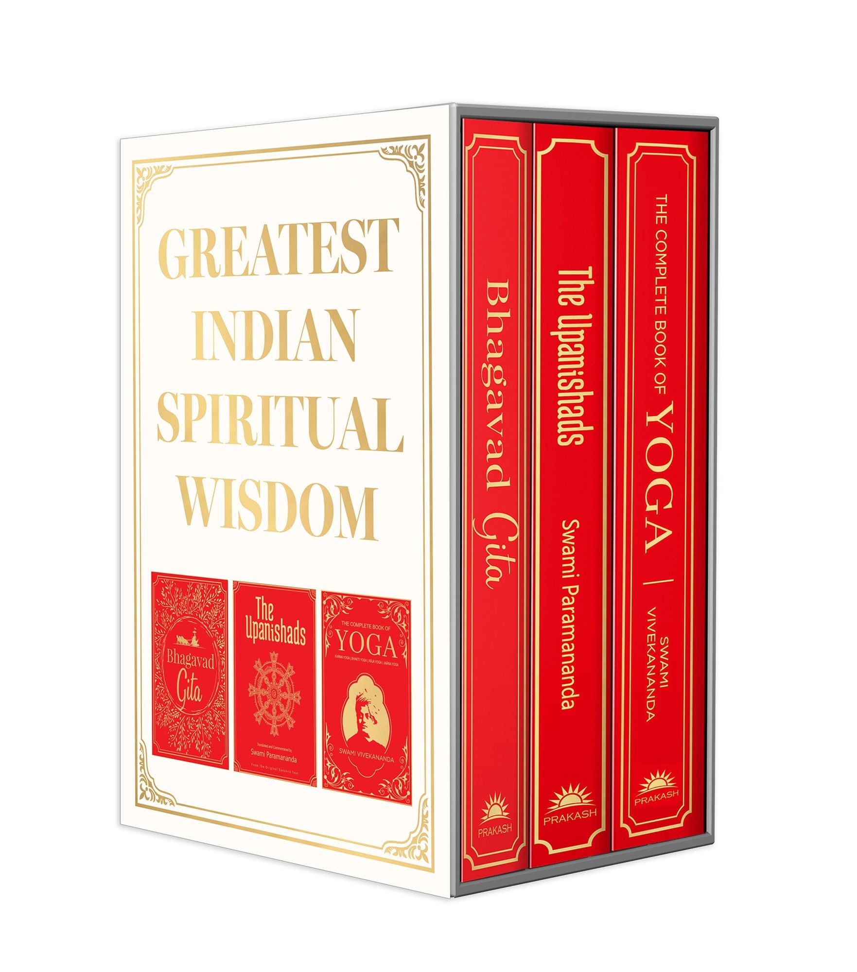 Boxed Set: Greatest Indian Spiritual Wisdom (Bhagvad Gita, The Upanishads, The Complete Book of Yoga)