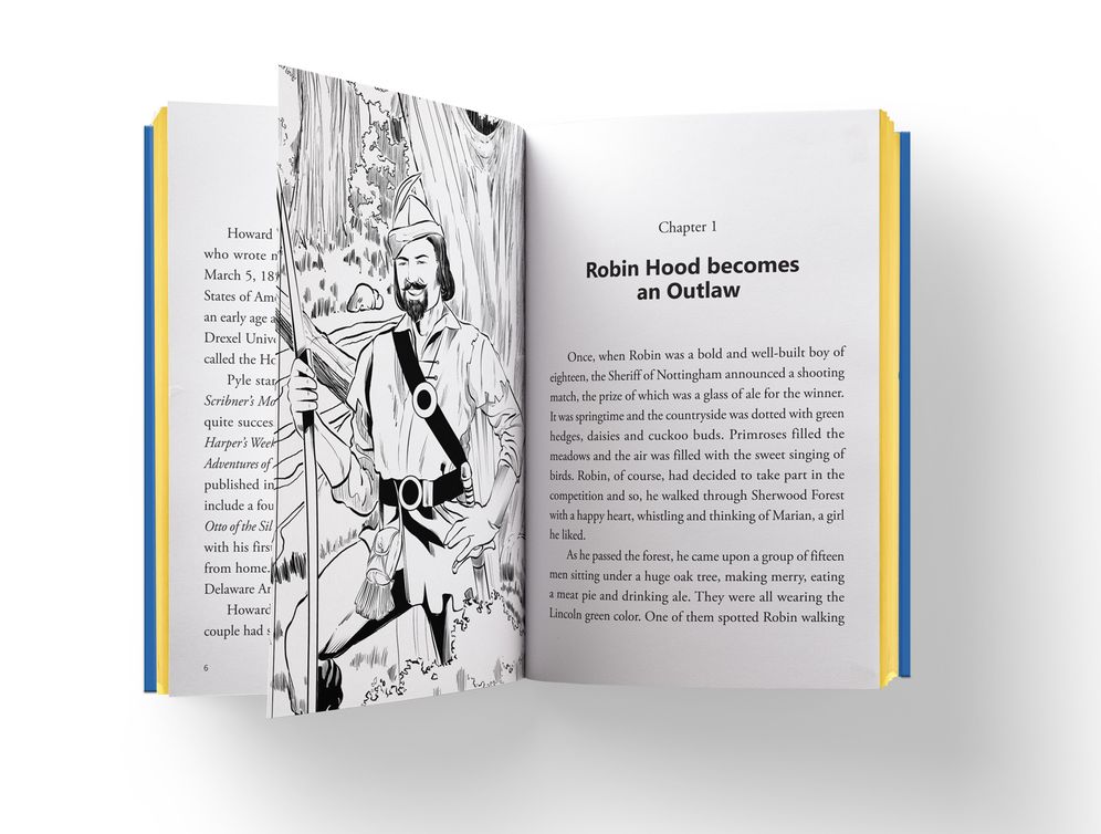 The Adventures of Robin Hood: Illustrated Abridged Children Classics English Novel With Review Questions (Hardback)