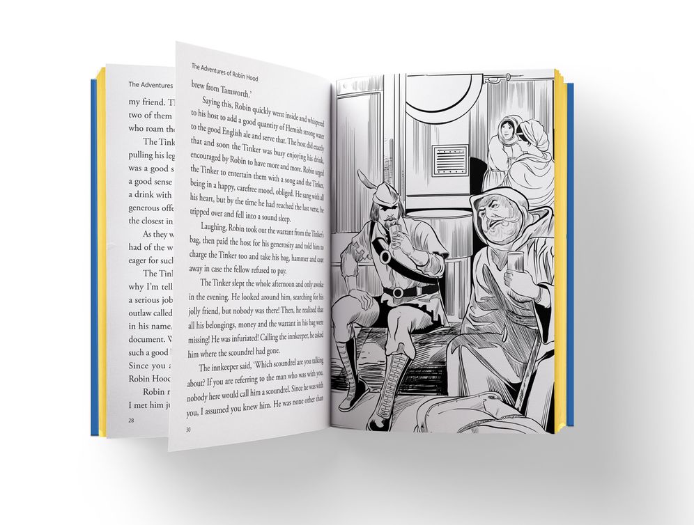 The Adventures of Robin Hood: Illustrated Abridged Children Classics English Novel With Review Questions (Hardback)