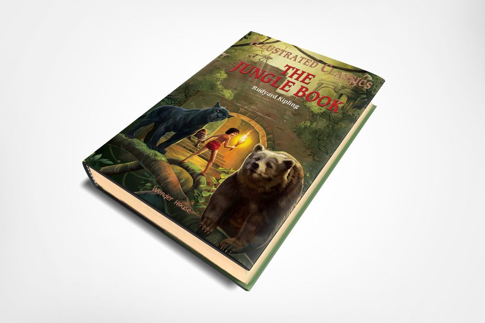 The Jungle Book: Illustrated Abridged Children Classics English Novel With Review Questions (Hardback)