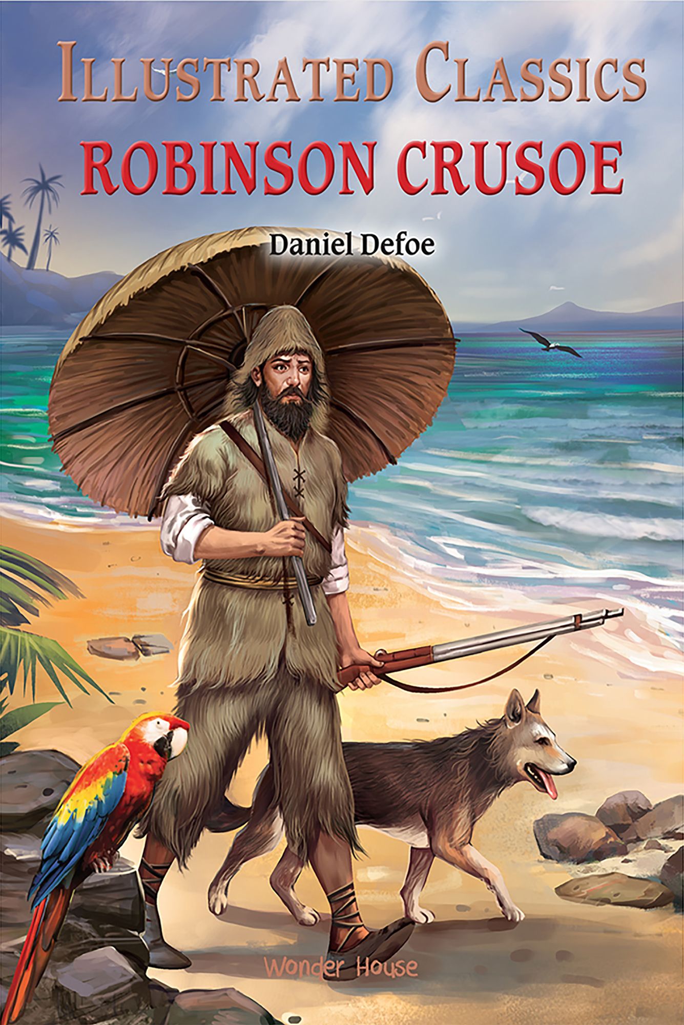 Illustrated Classics - Robinson Crusoe: Abridged Novels With Review Questions