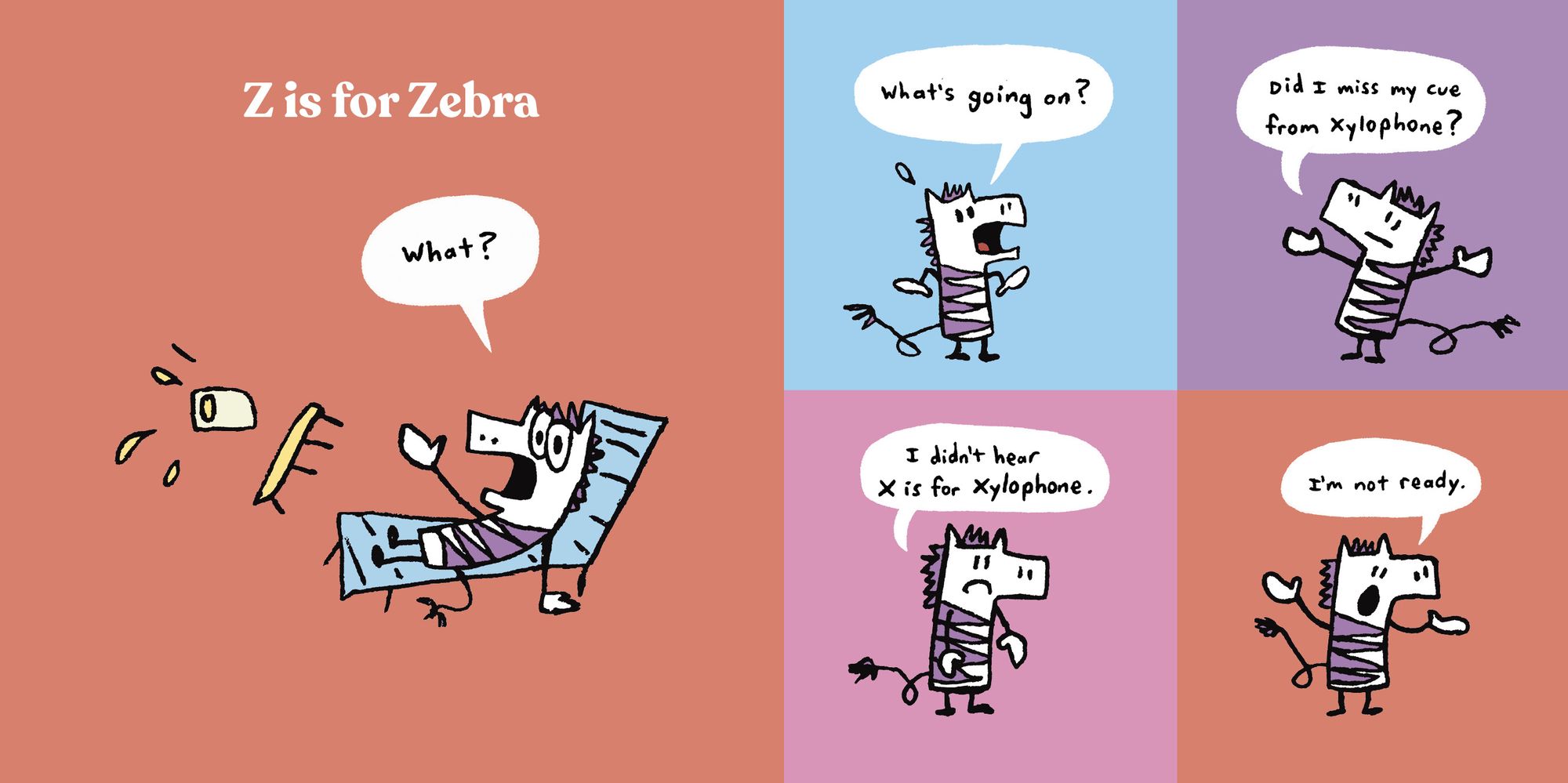 Zebra and Yak: The Backwards Alphabet Book