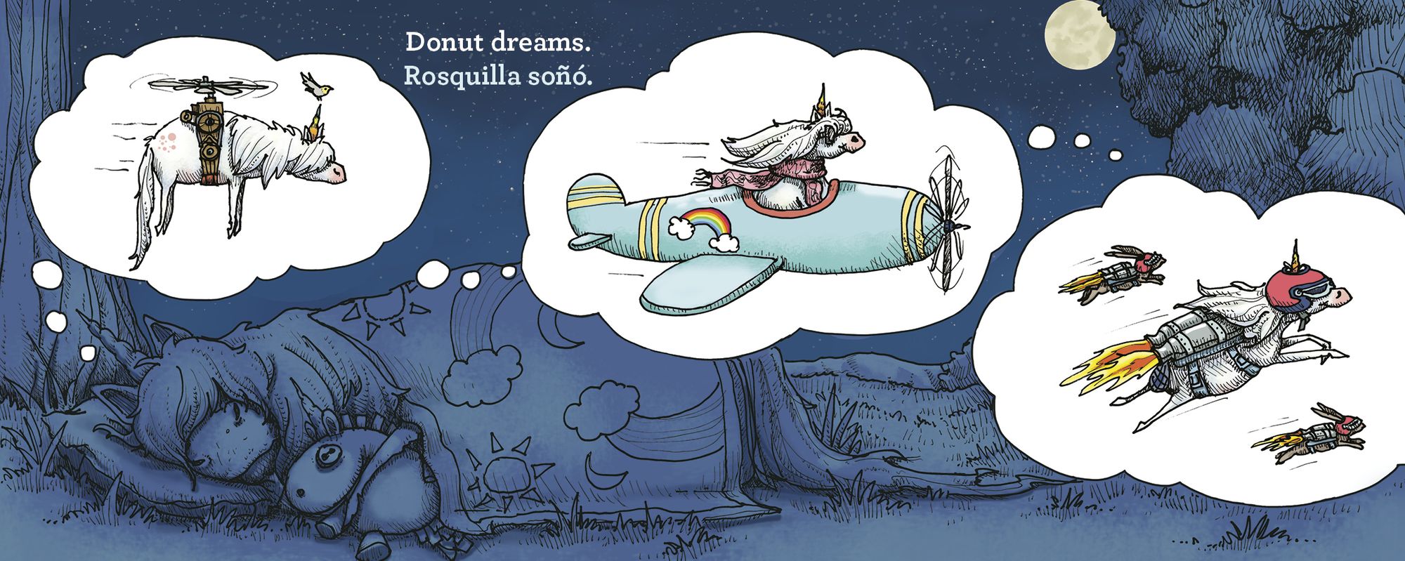 Donut/Rosquilla (Spanish-English Bilingual Edition): The Unicorn Who Wants to Fly/ El unicornio que queria volar