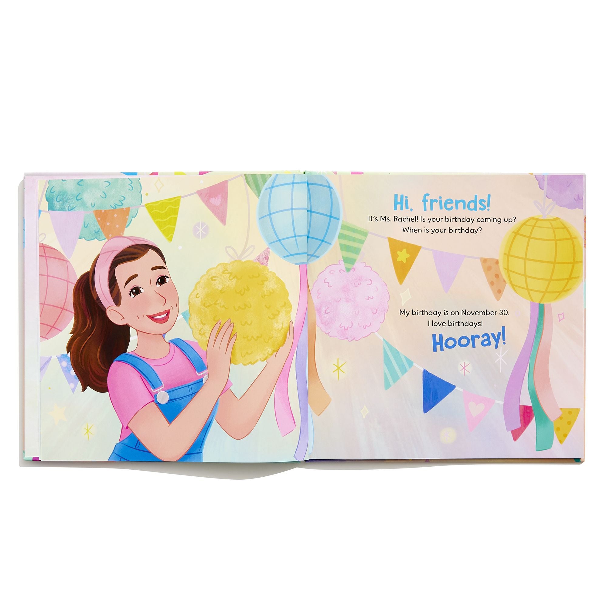 Happy Birthday, Wonderful You!: Encouraging Imaginative Play and Social Skills (Ms. Rachel): Includes 25 Stickers