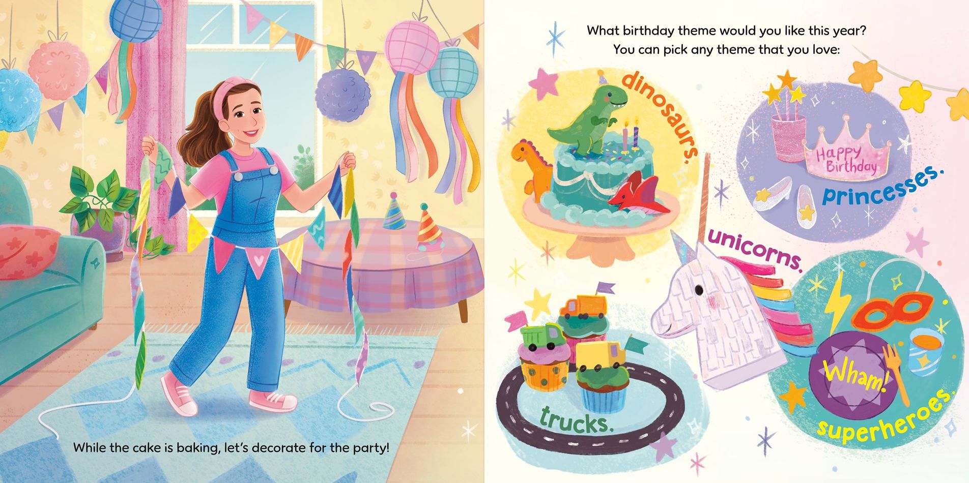 Happy Birthday, Wonderful You!: Encouraging Imaginative Play and Social Skills (Ms. Rachel): Includes 25 Stickers