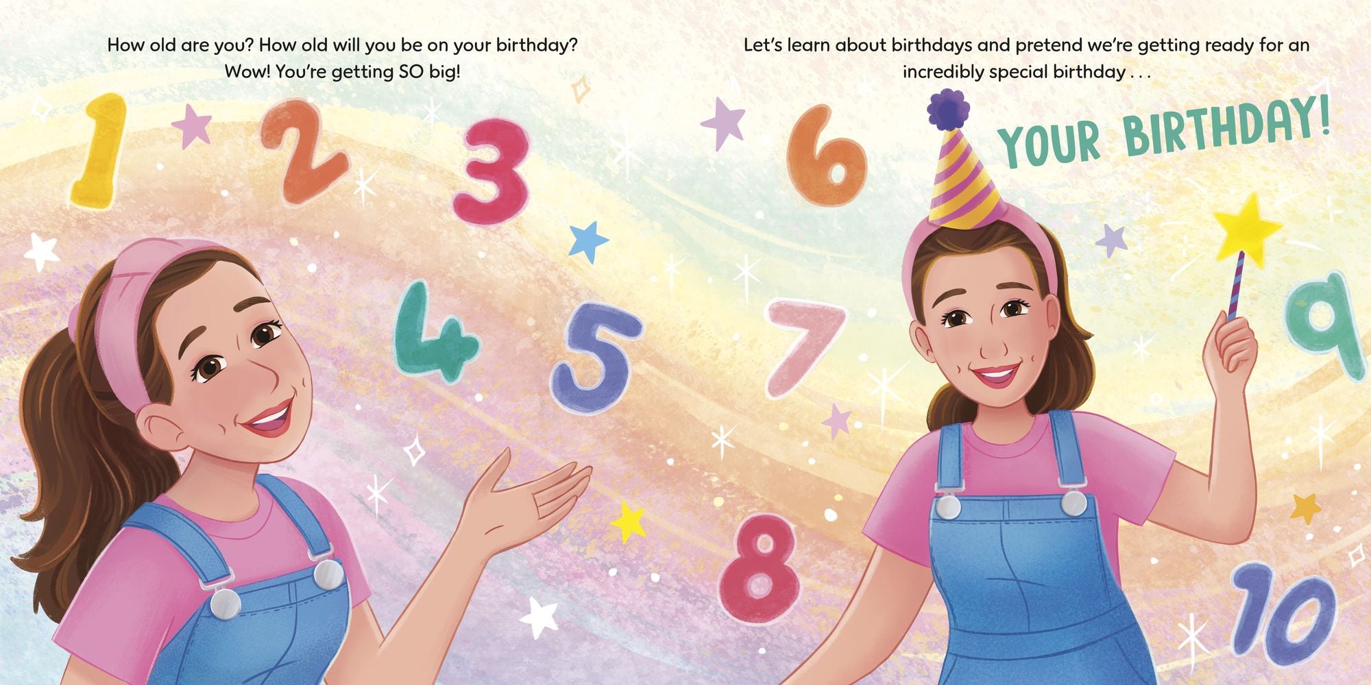 Happy Birthday, Wonderful You!: Encouraging Imaginative Play and Social Skills (Ms. Rachel): Includes 25 Stickers