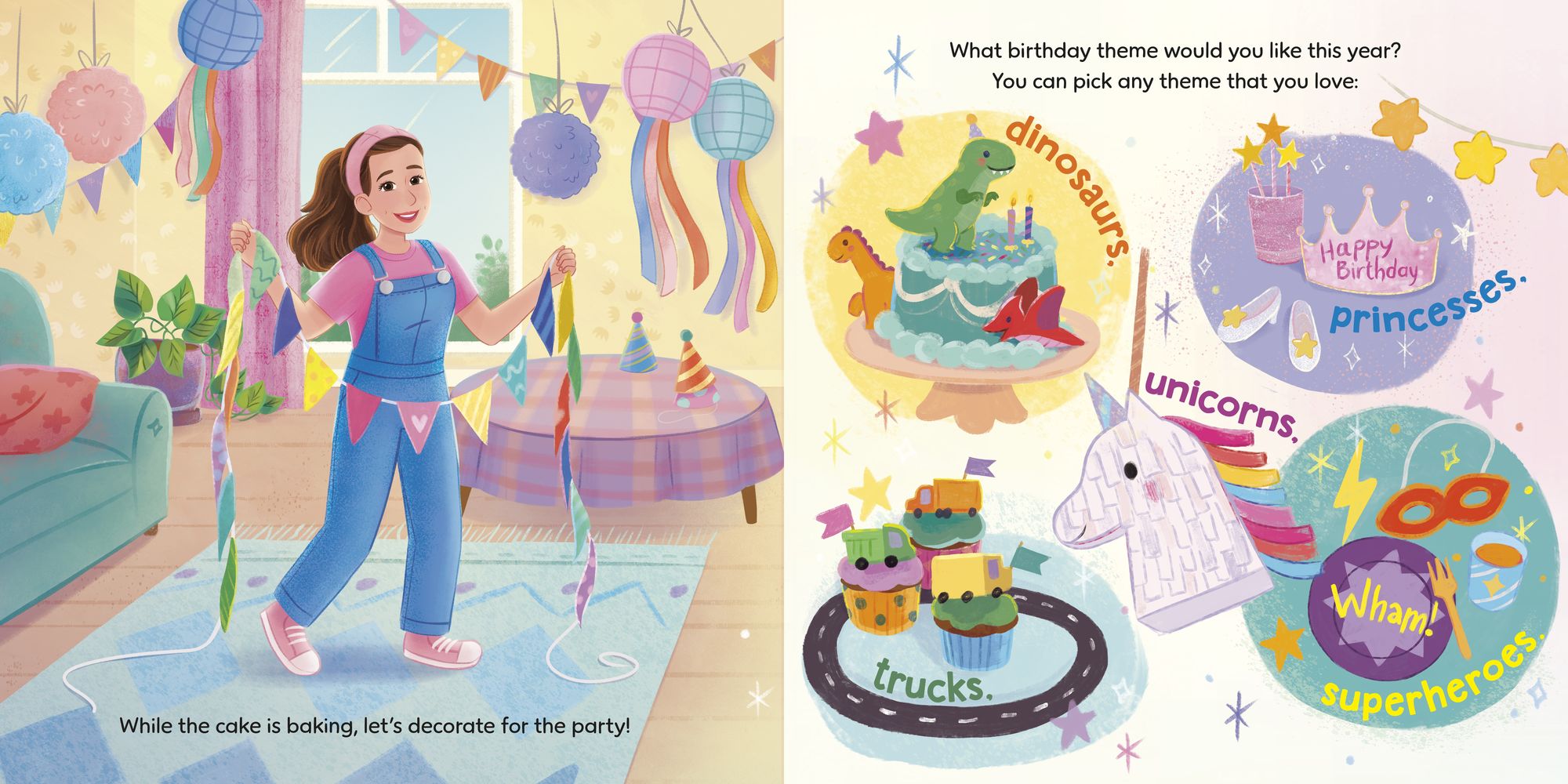 Happy Birthday, Wonderful You!: Encouraging Imaginative Play and Social Skills (Ms. Rachel): Includes 25 Stickers
