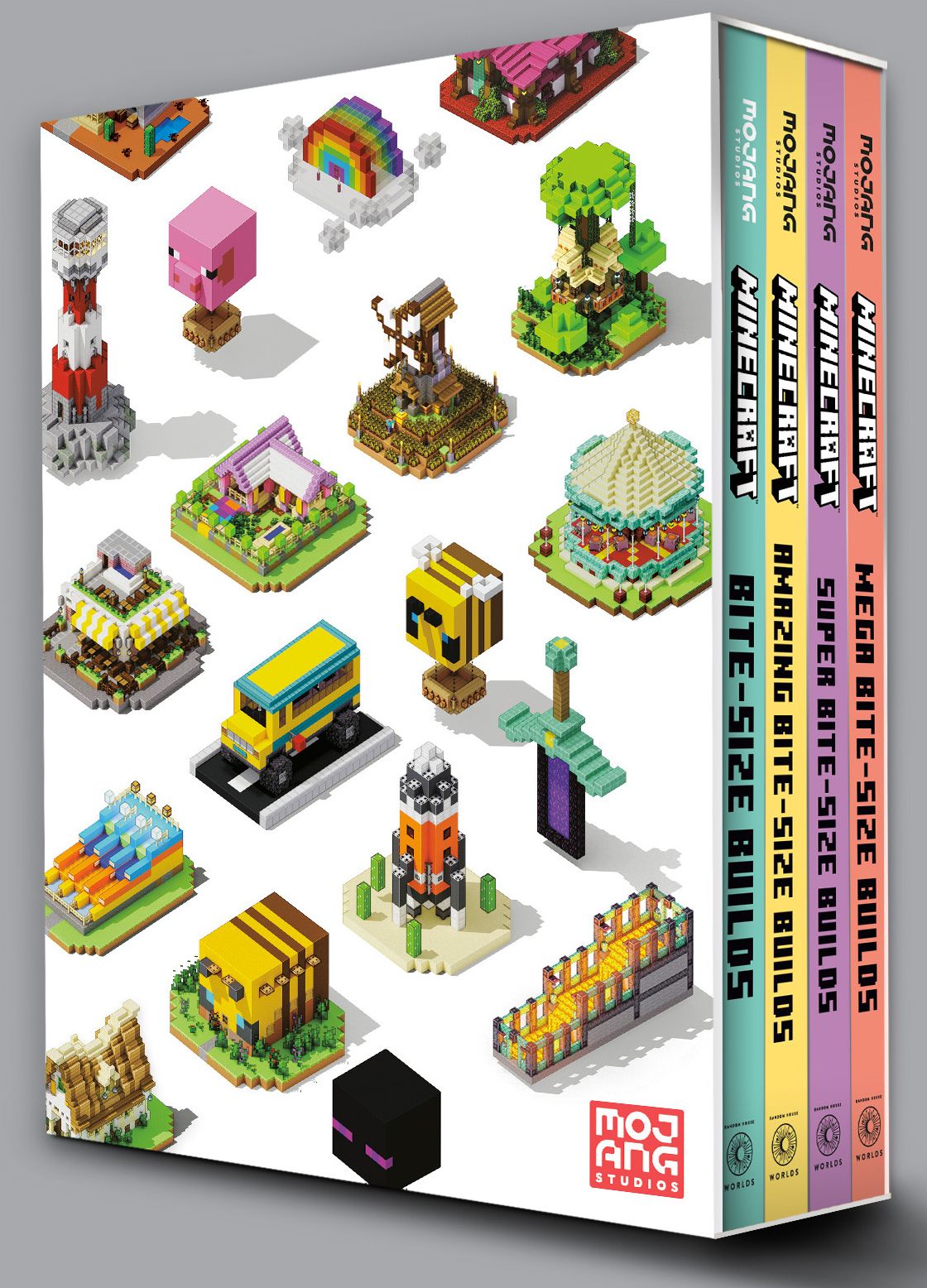 Minecraft: Bite-Size Builds Collection 4-Book Boxed Set