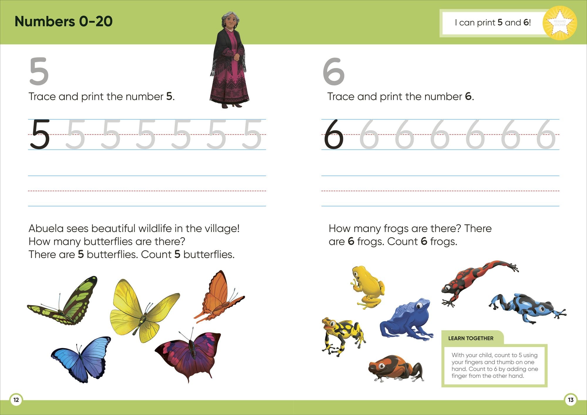 Disney Learning Math (Ages 5-6): Kindergarten Counting, Measuring, Add & Subtract Workbook for Kids, Curriculum-Based