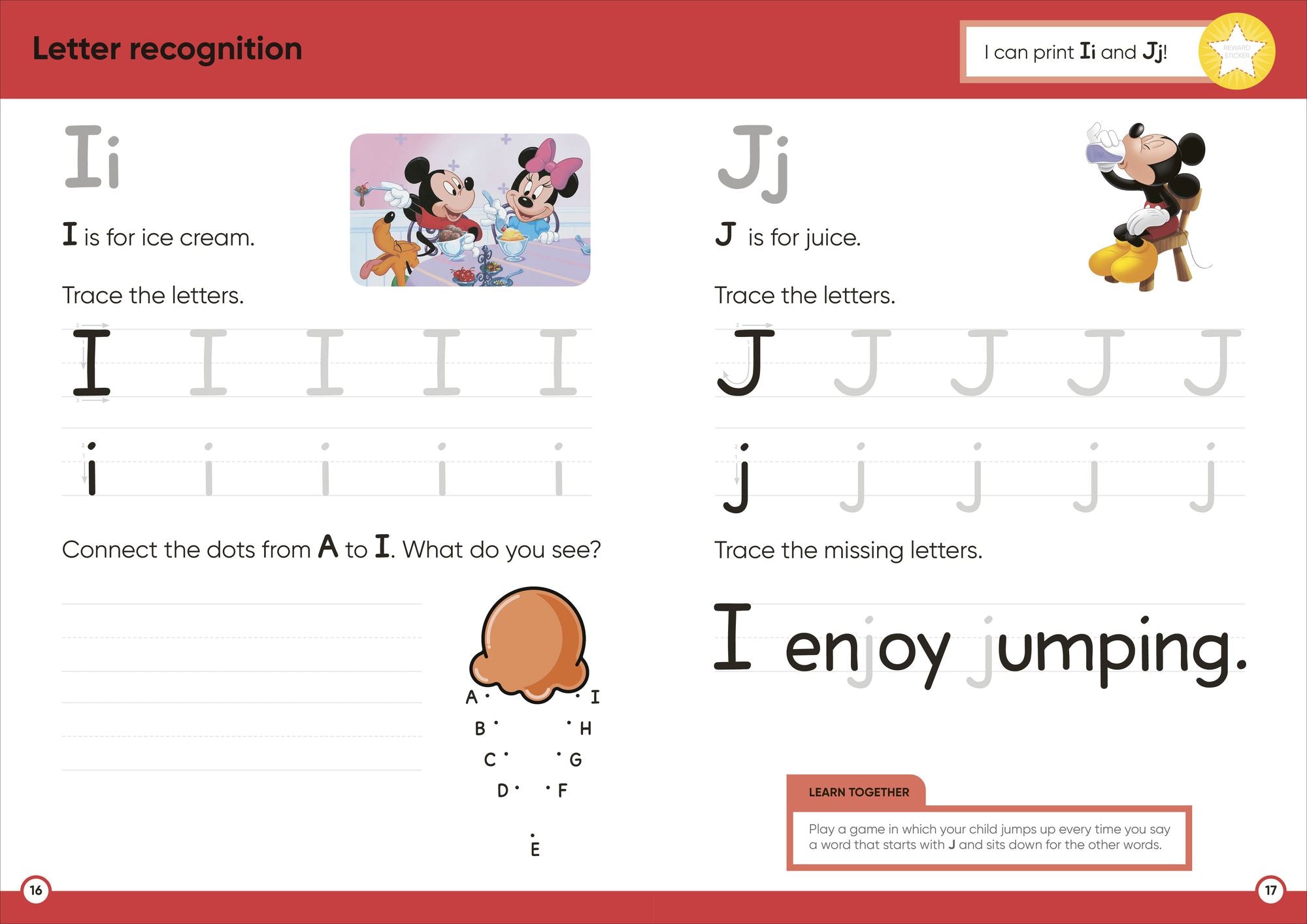 Disney Learning Big Workbook Kindergarten: Math & English Workbook for Kids Aged 5-6, Curriculum-Based