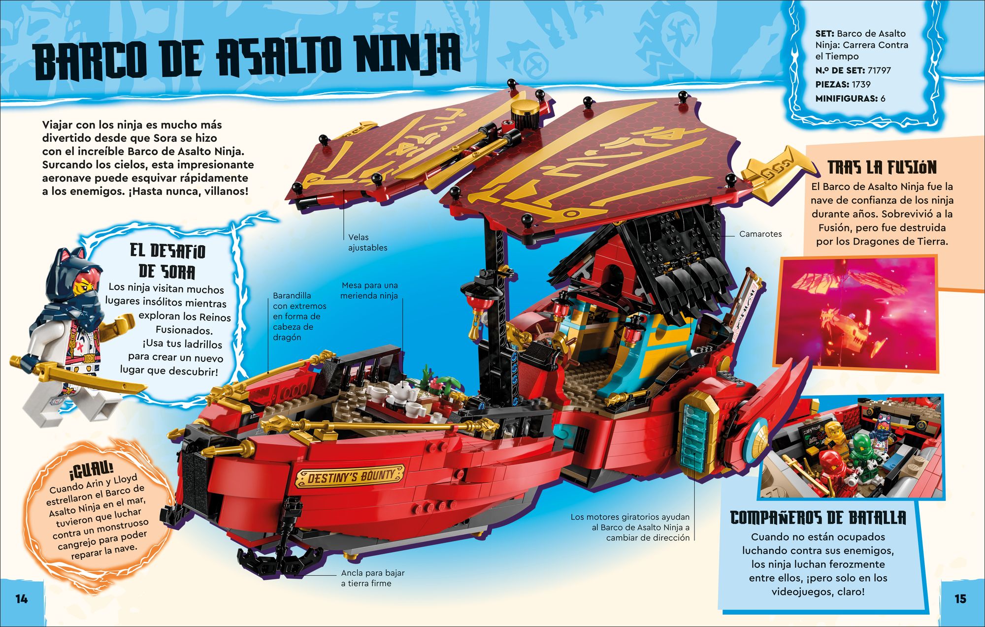 LEGO Ninjago Dragons Rising Gu a de personajes (Character Guide): With LEGO Sora Minifigure