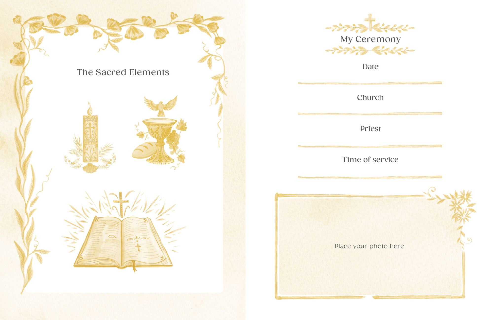 My Baptism: Hardcover Baptism Gift with Journal Pages, Prayers & Photo Pages