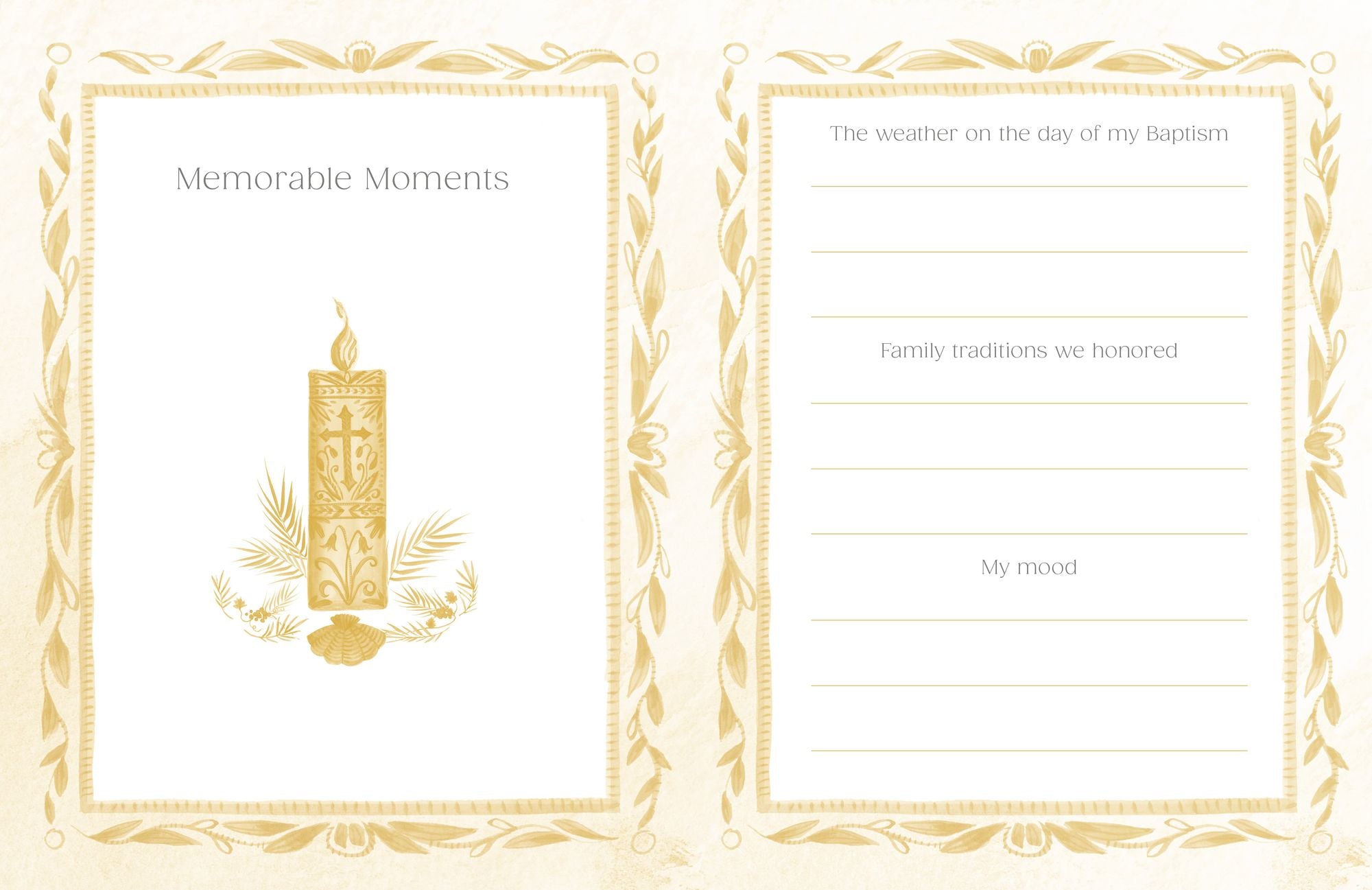 My Baptism: Hardcover Baptism Gift with Journal Pages, Prayers & Photo Pages