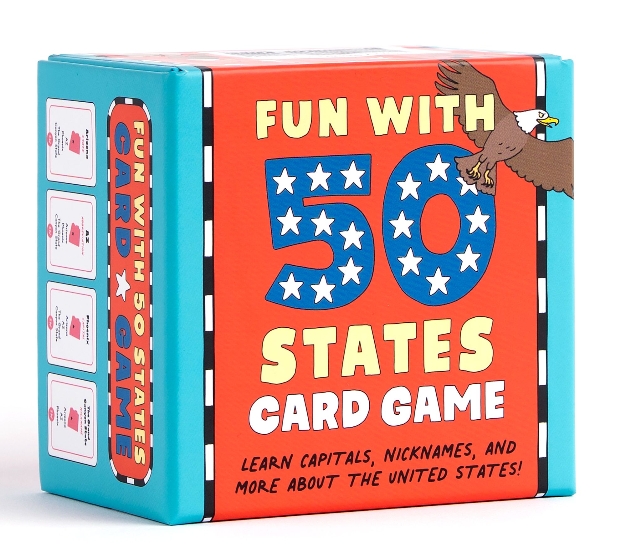 Fun with 50 States Card Game: Learn Capitals, Nicknames, and More about the United States!