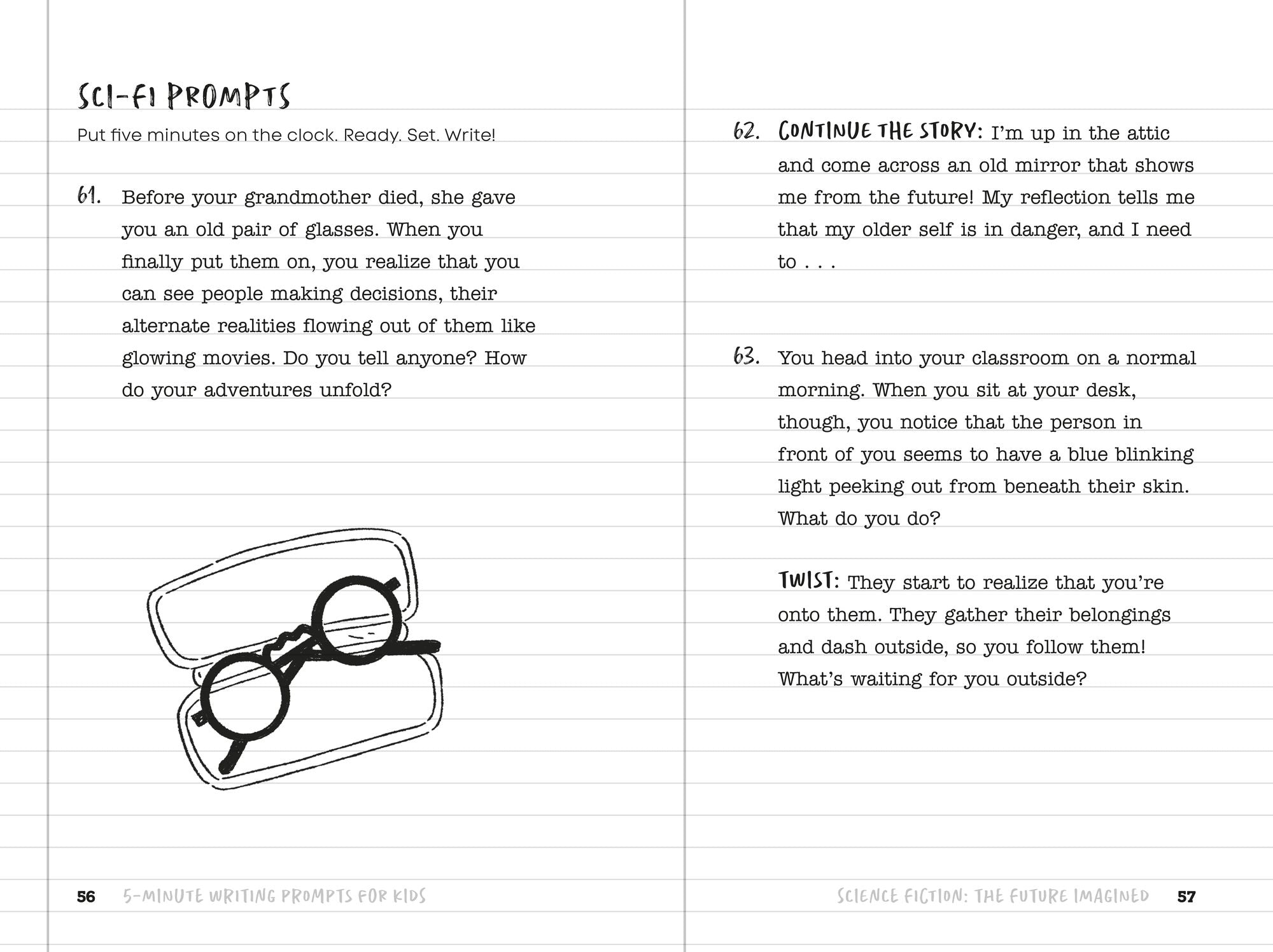 5-Minute Writing Prompts for Kids: Fun Story Starters and Questions to Unleash Your Creativity