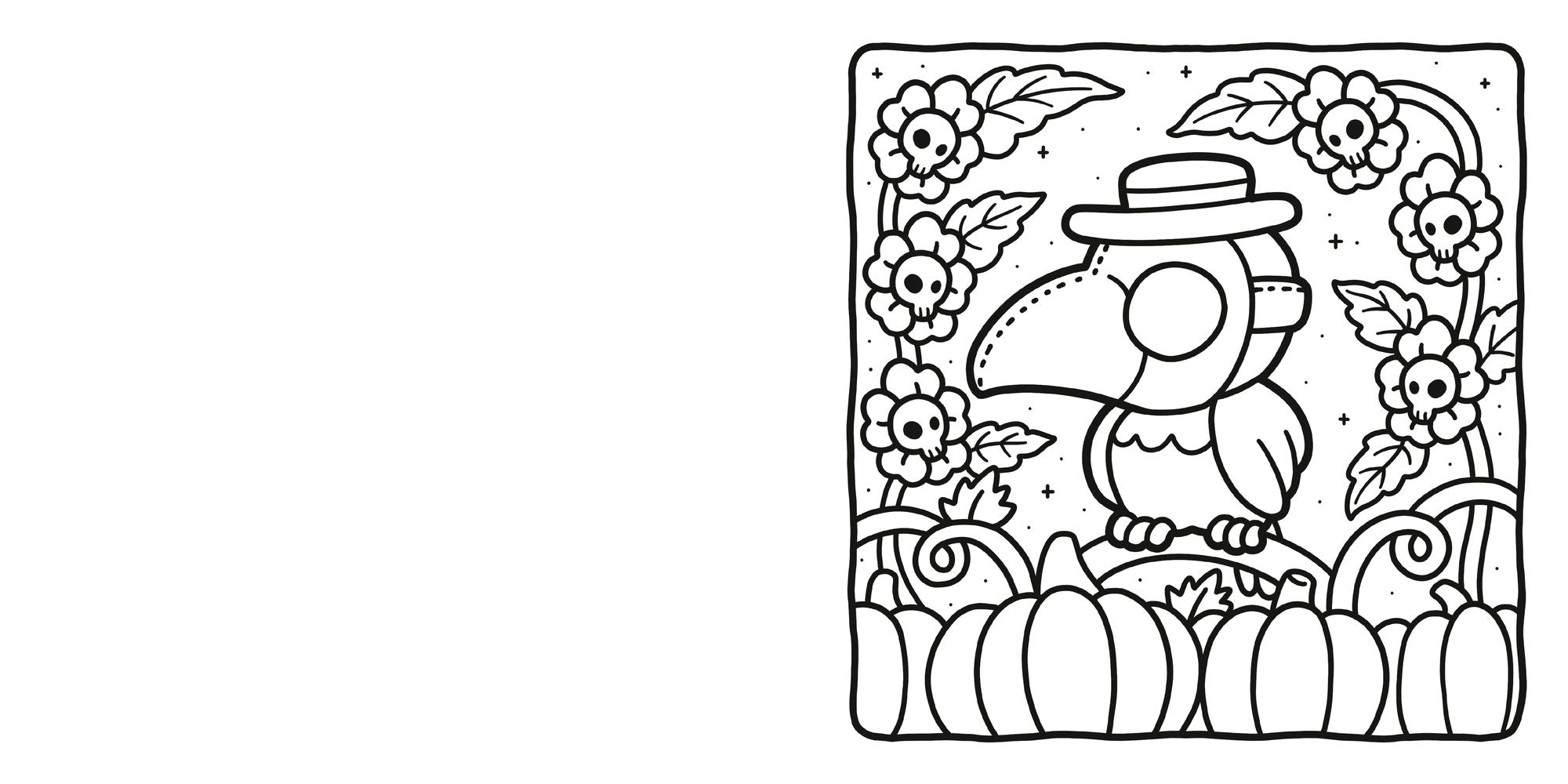 Spooky Cutie: Coloring Book for Adults and Kids