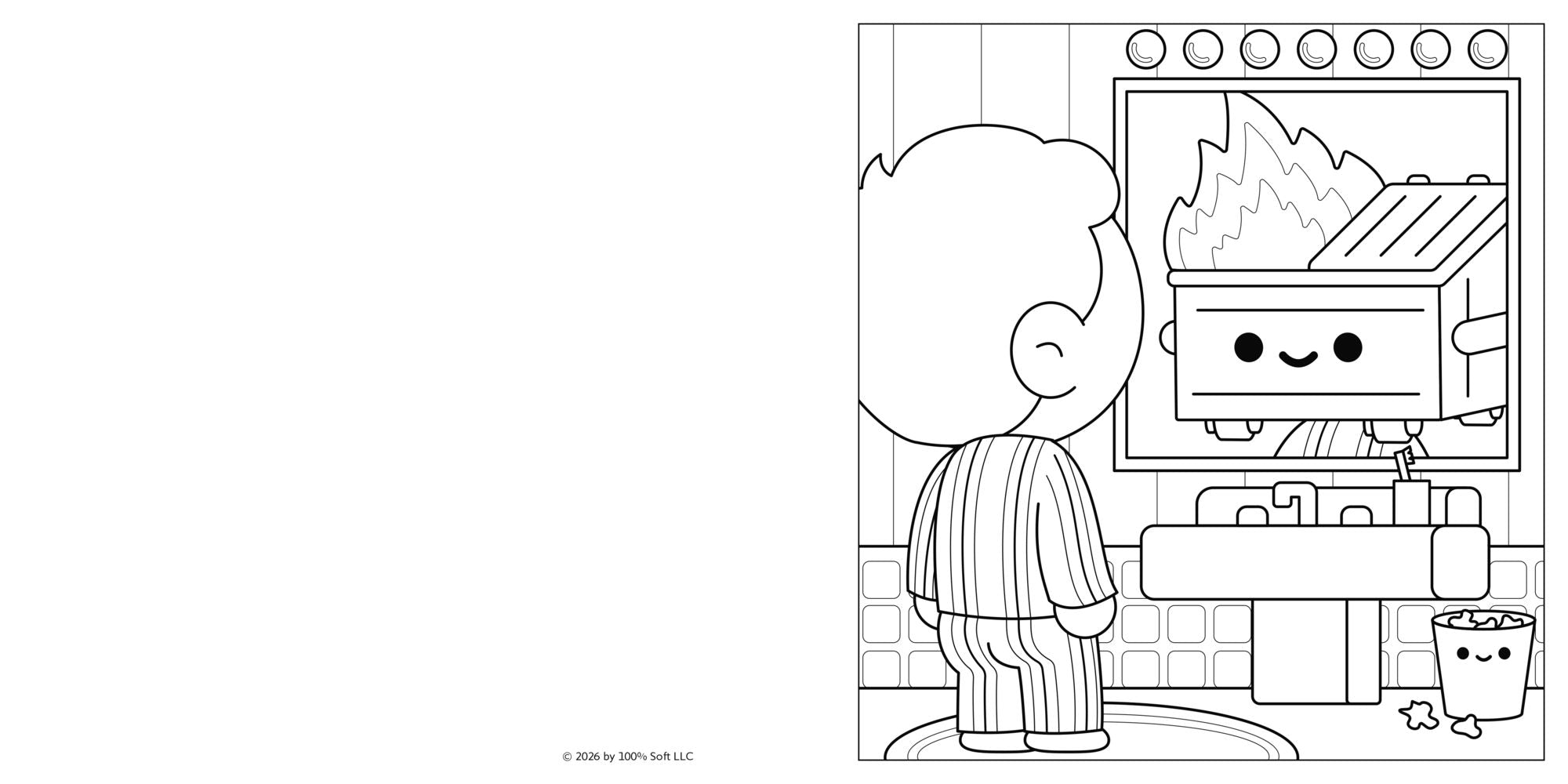 The Official Dumpster Fire Coloring Book