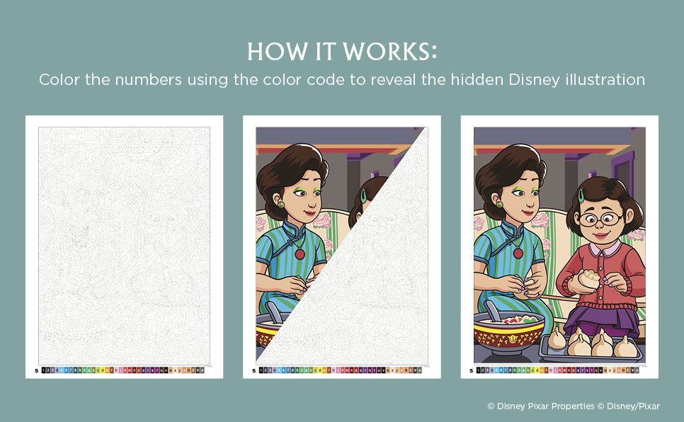 Disney Mystery Coloring: Family: A Color by Number Book
