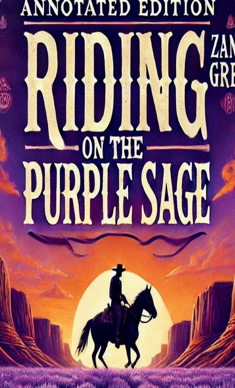 Riders of the purple sage : A classic western adventure novel by Zane Grey - Annotated edition: A Legendary Tale of Love, Justice, and Gunslingers in the American Frontier Perfect for Fans of Cowboy Romance and Old