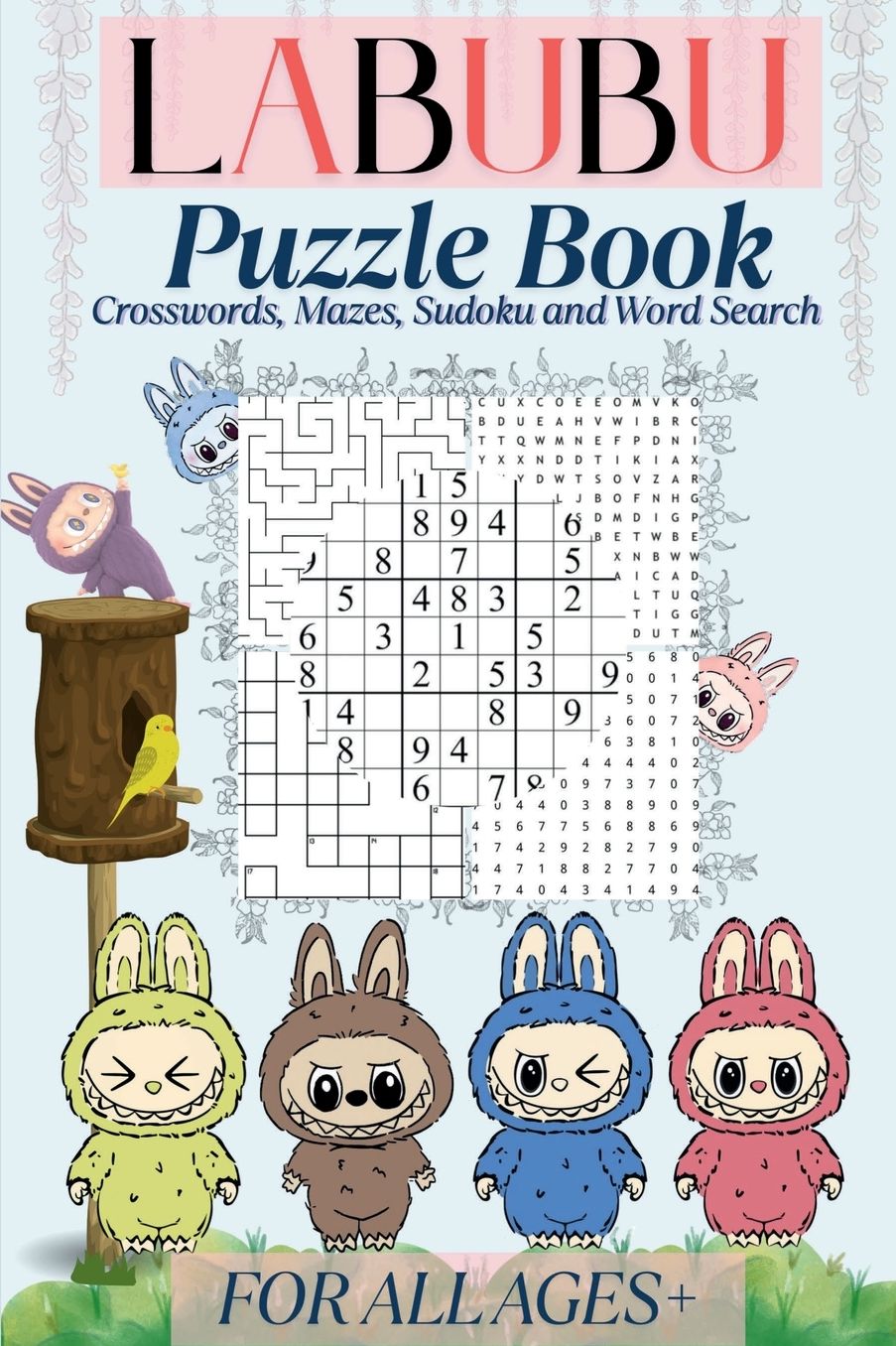 Labubu Puzzle Book: Mazes, Word Searches, Sudoku, and More Featuring the Whimsical World of Labubu