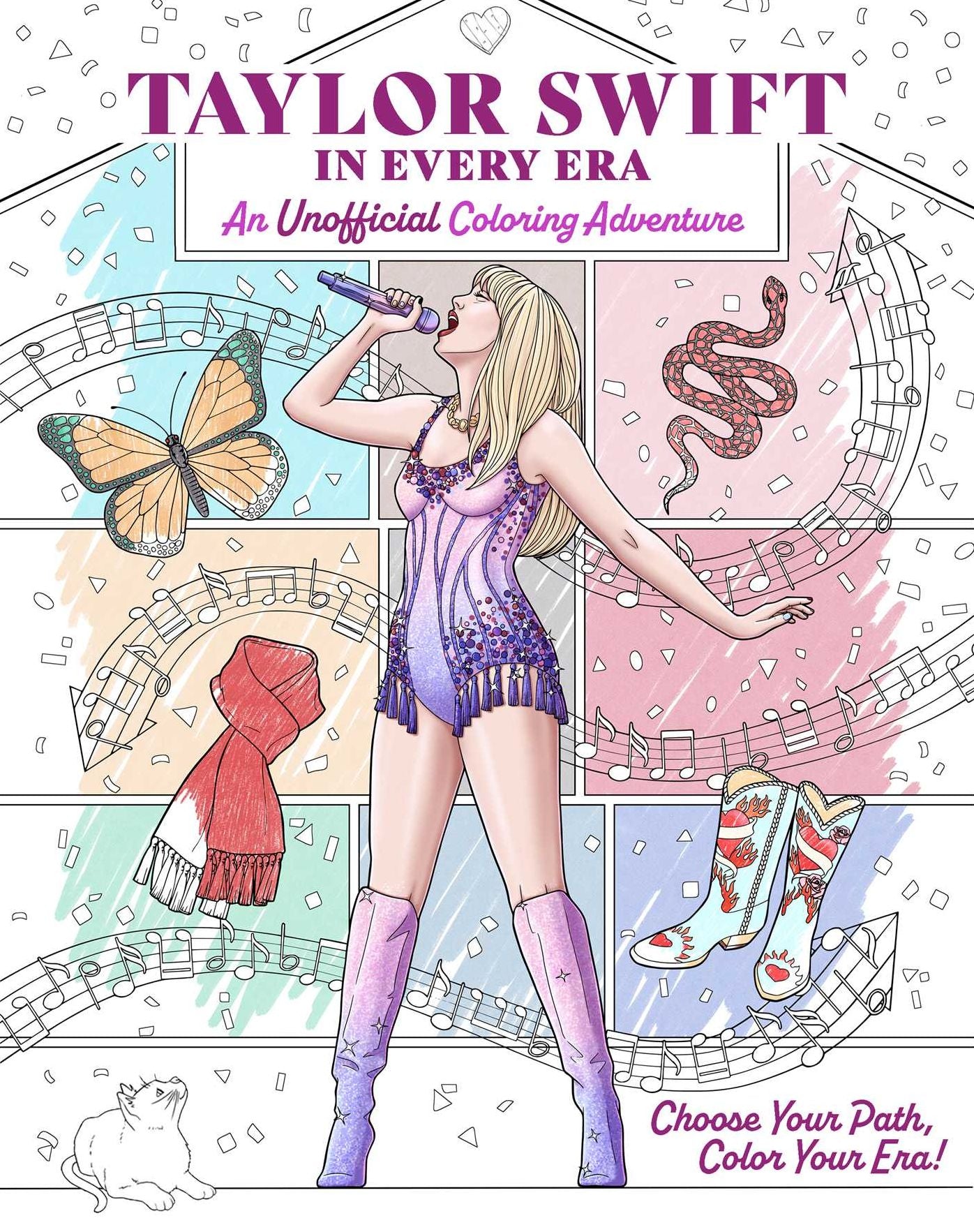 Taylor Swift in Every Era: An Unofficial Coloring Adventure