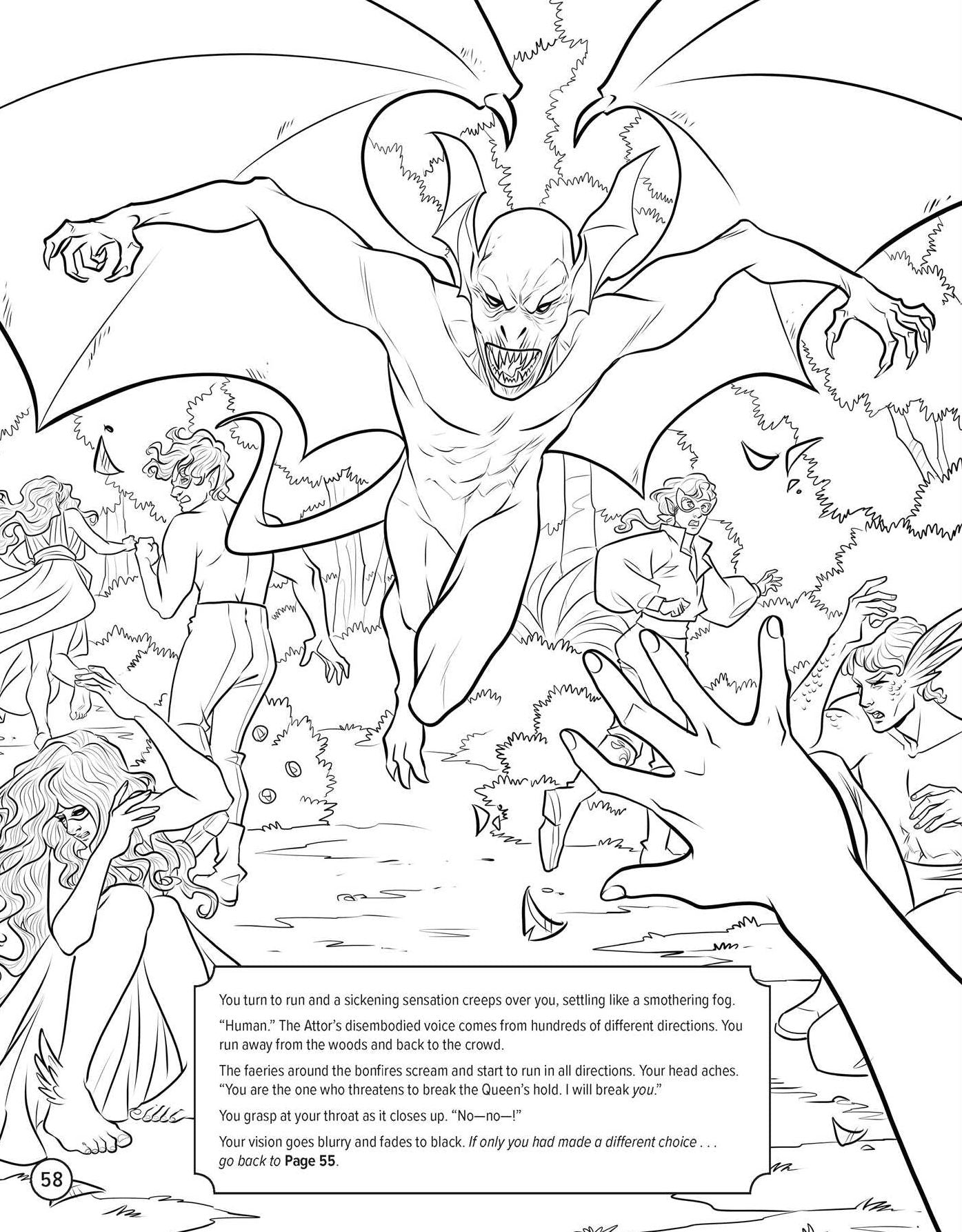 Masks and Magic: A Faerie Romantasy Coloring Adventure