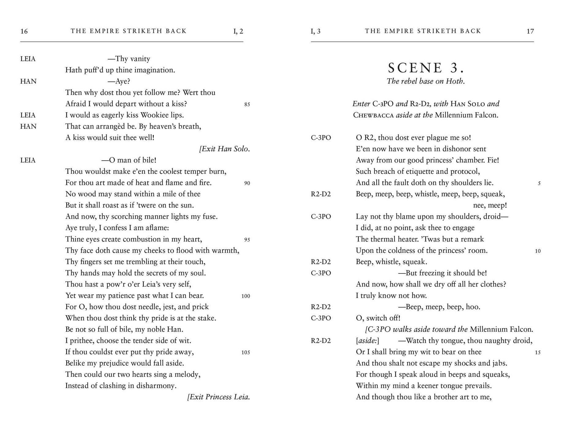 William Shakespeare's The Empire Striketh Back: Star Wars Part the Fifth