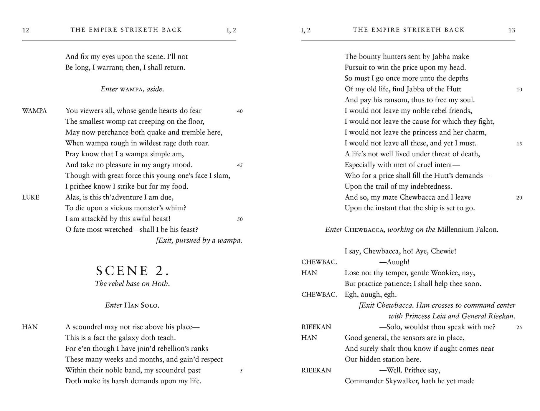 William Shakespeare's The Empire Striketh Back: Star Wars Part the Fifth