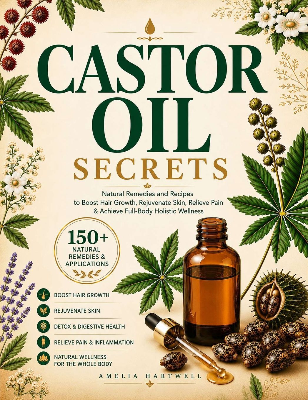 Castor Oil Secrets: Natural Remedies and Recipes to Boost Hair Growth, Rejuvenate Skin, Relieve Pain & Achieve Full-Body Holistic Wellness