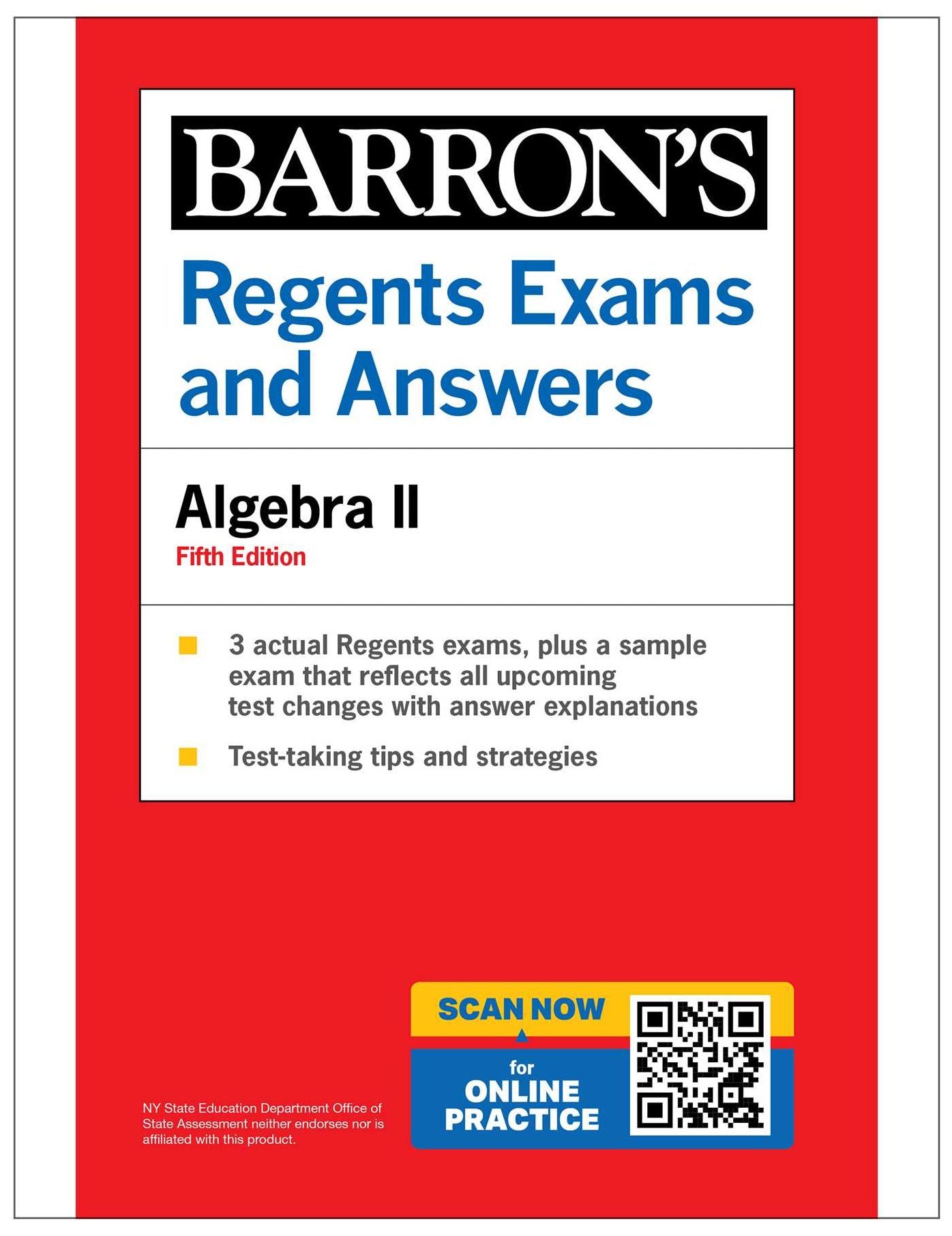 Regents Exams and Answers: Algebra II, Fifth Edition (Barron's New York Regents)