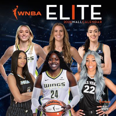 2026 12x12 Wall Calendar WNBA Elite
