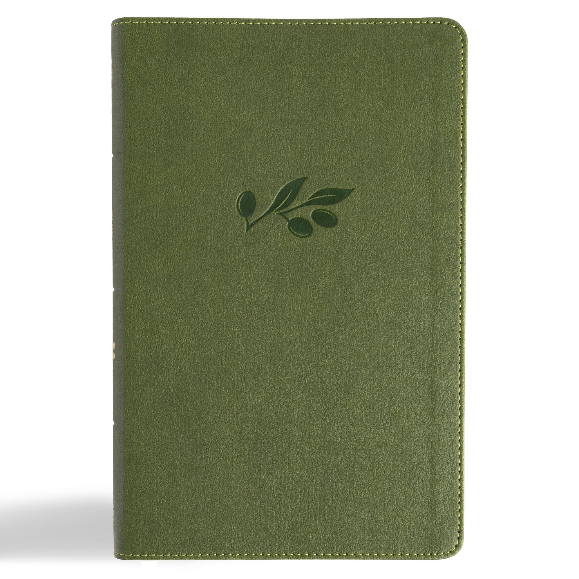CSB Single-Column Personal Size Reference Bible, Olive LeatherTouch