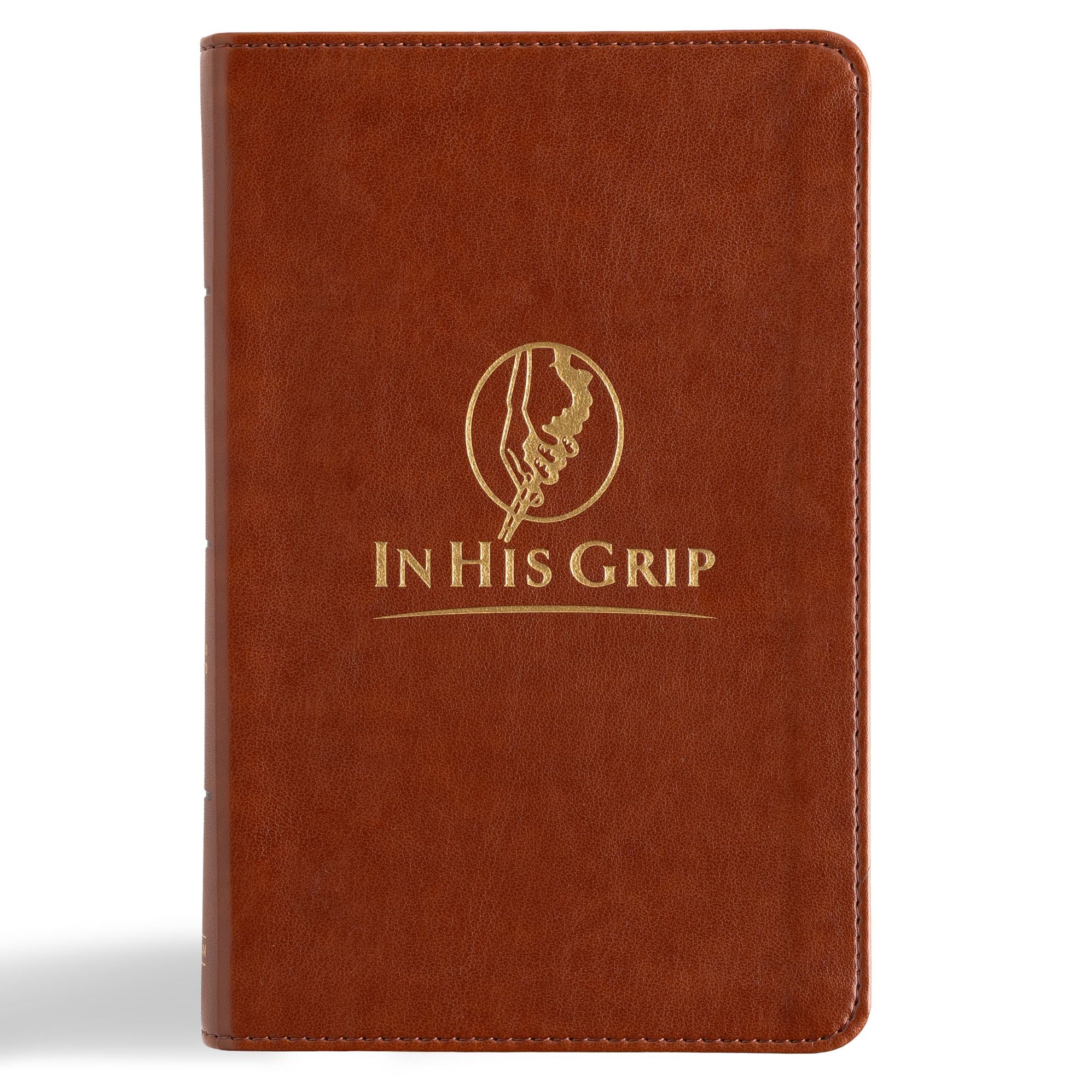 CSB In His Grip Golfer's Bible, Brown LeatherTouch