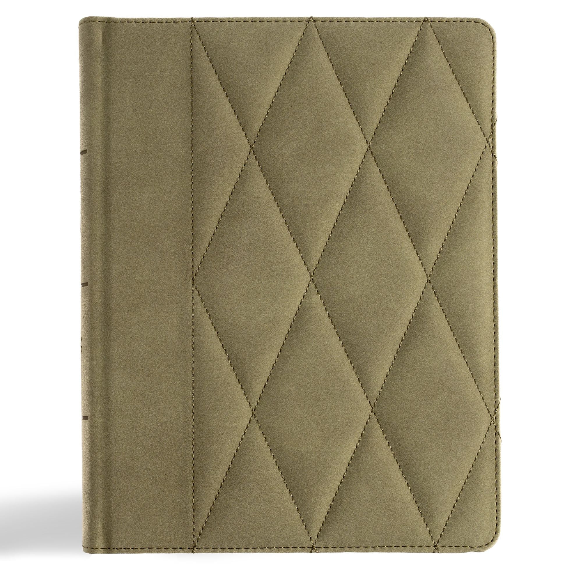 CSB Notetaking Bible, Large Print Edition, Sage Suedesoft LeatherTouch Over Board