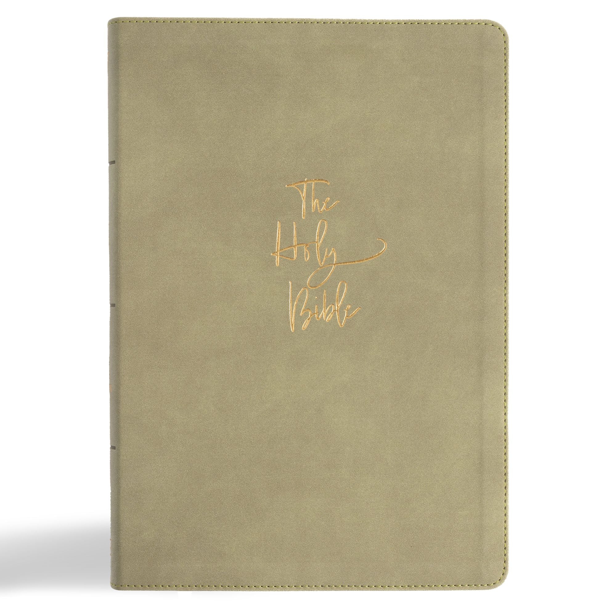 KJV Super Giant Print Reference Bible, Sage SuedeSoft LeatherTouch
