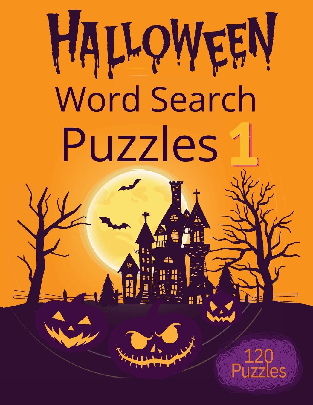 Halloween Word Search Puzzle Book 1: For Adults