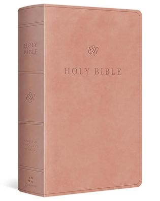 ESV Large Print Personal Size Bible, Red Letter (TruTone, Blush Rose)