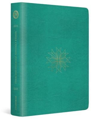 ESV Single Column Journaling Bible (TruTone, Teal, Resplendent Cross Design)