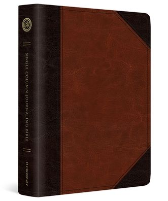 ESV Single Column Journaling Bible (TruTone, Brown/Cordovan, Portfolio Design)