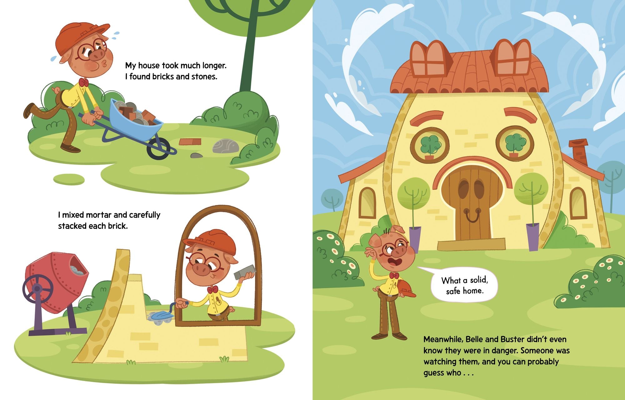 A Huff-and-Puff Proof House and the Science of the Three Little Pigs