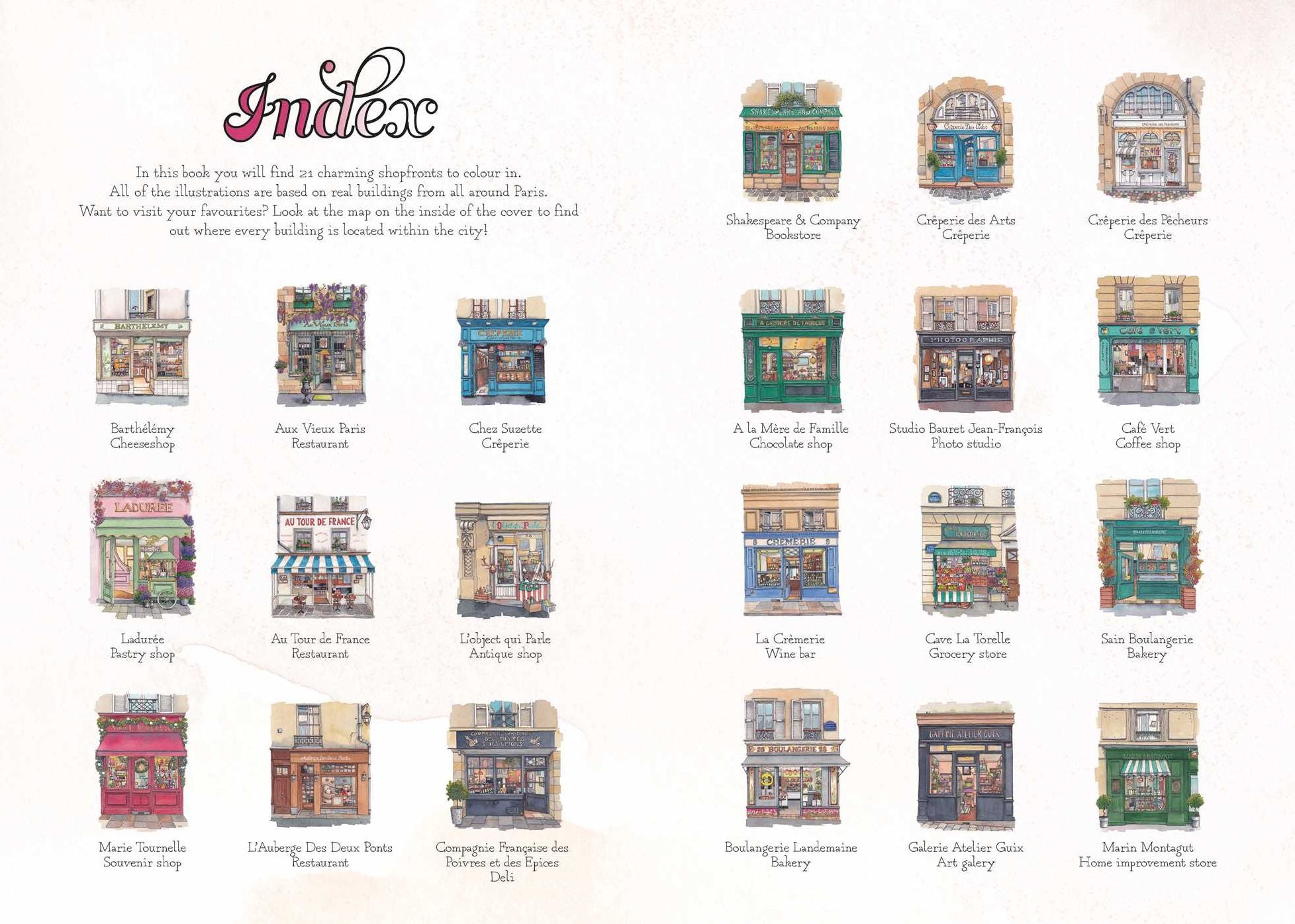 Urban Anna's From Paris with Love Coloring Book