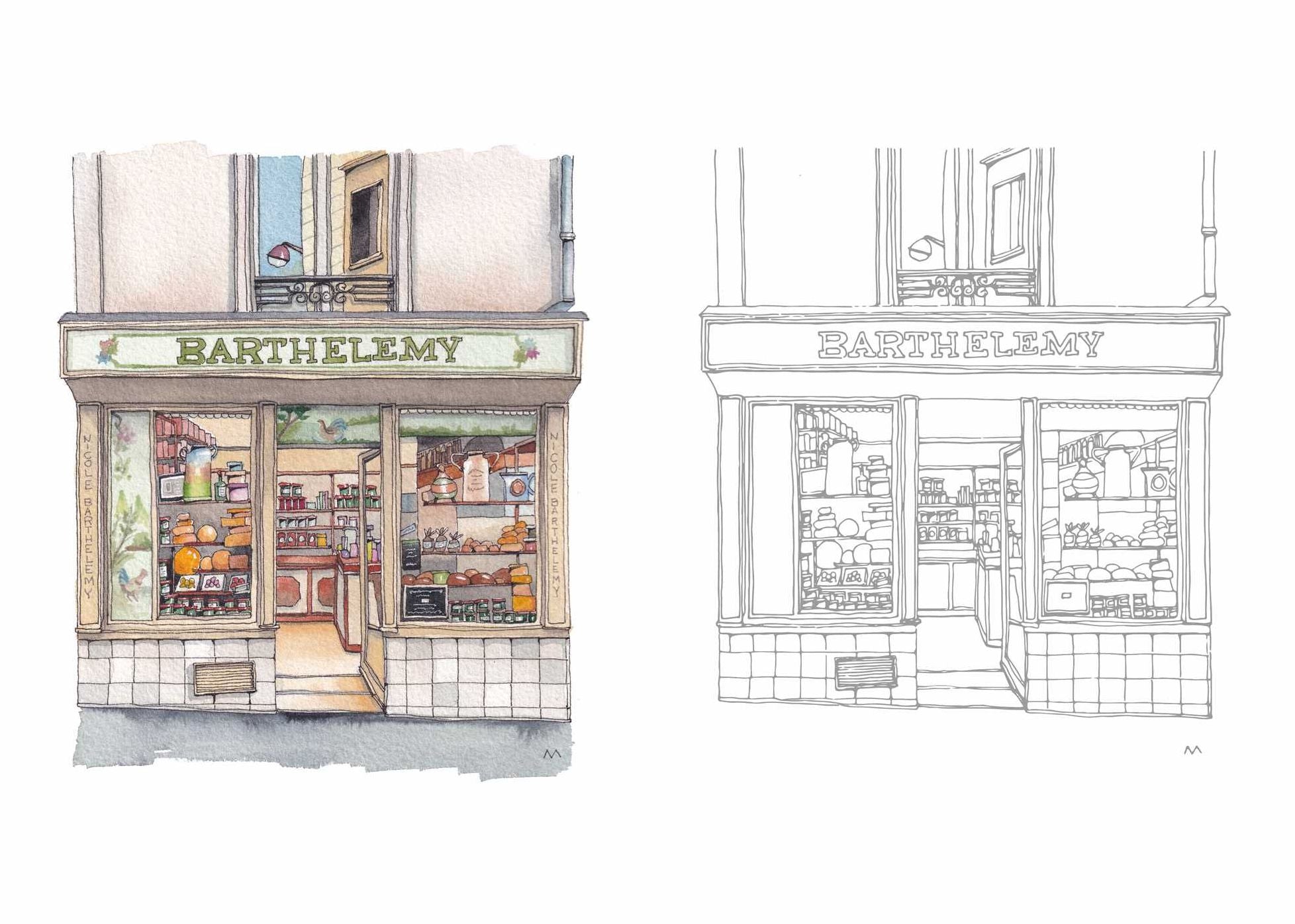 Urban Anna's From Paris with Love Coloring Book