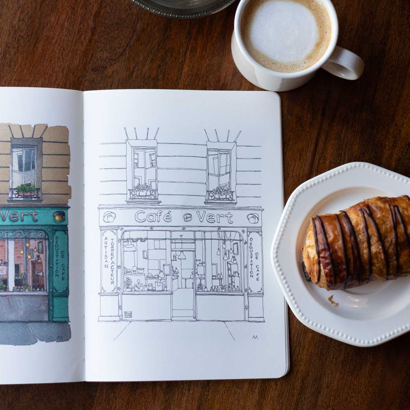 Urban Anna's From Paris with Love Coloring Book