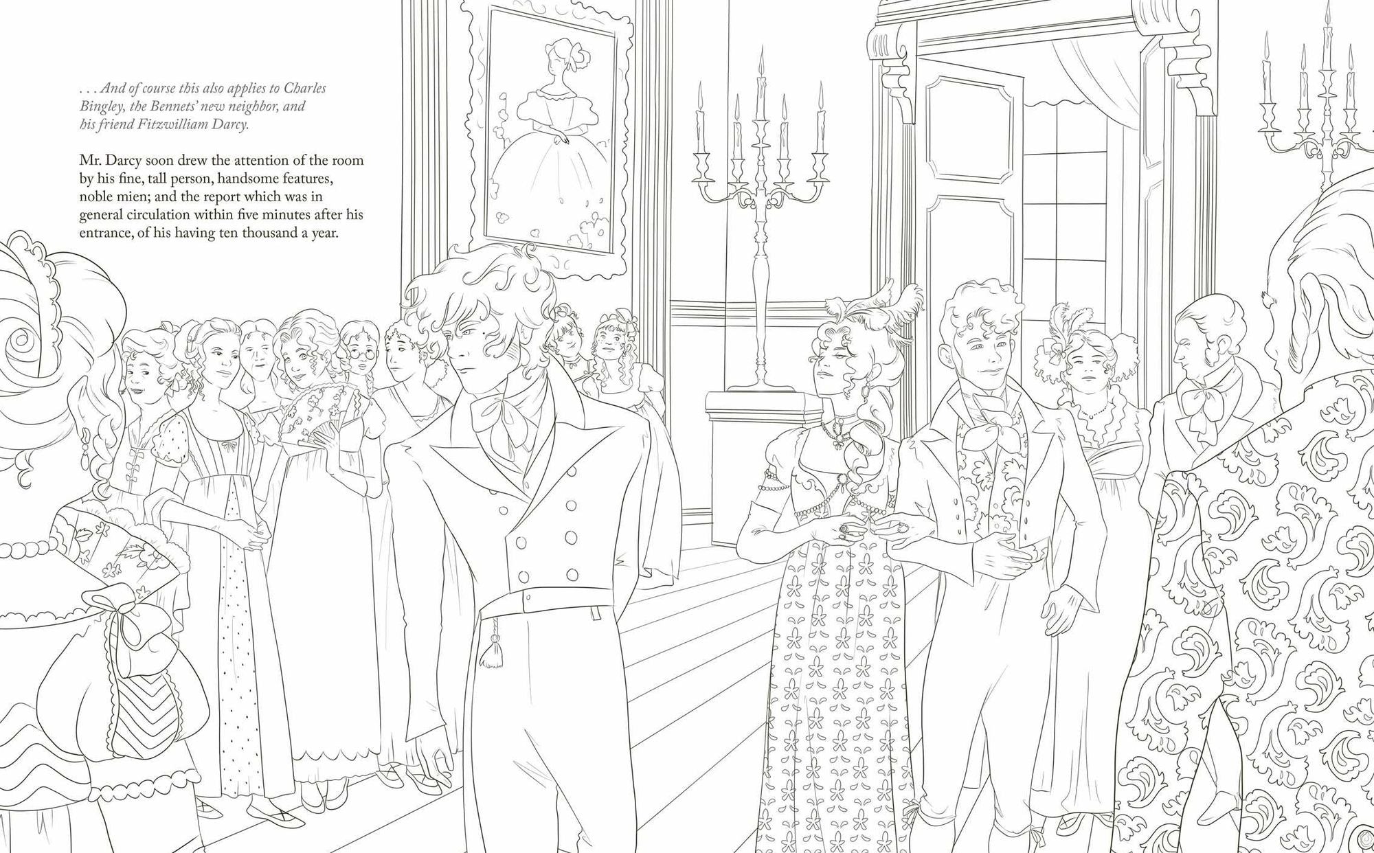 Color Your Classics Pride and Prejudice: The Big Jane Austen Coloring Book