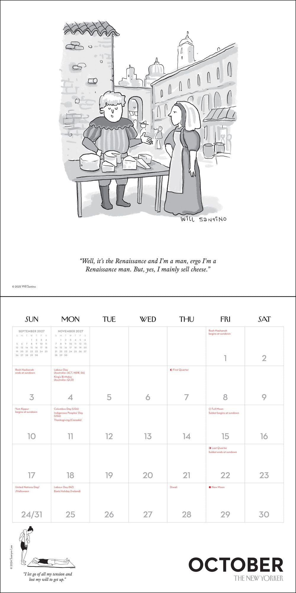 2027 Cartoons from The New Yorker Wall Calendar