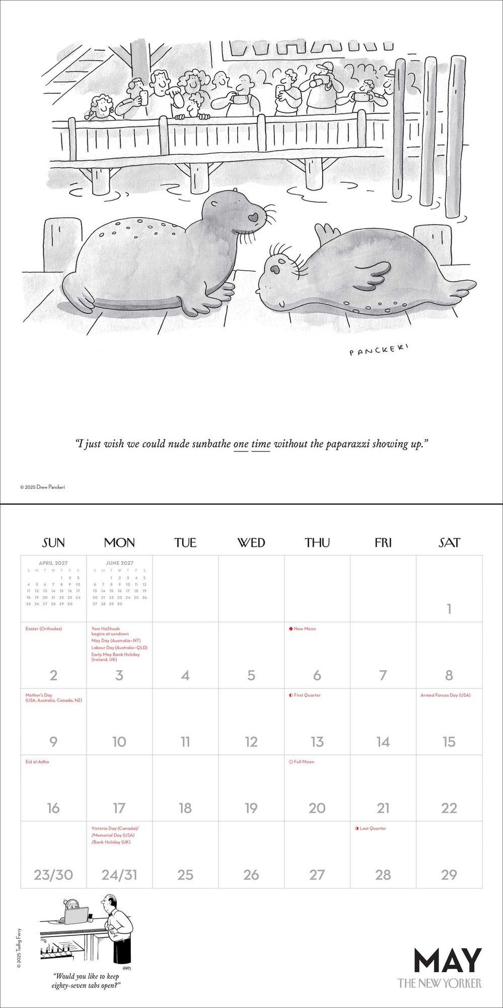 2027 Cartoons from The New Yorker Wall Calendar