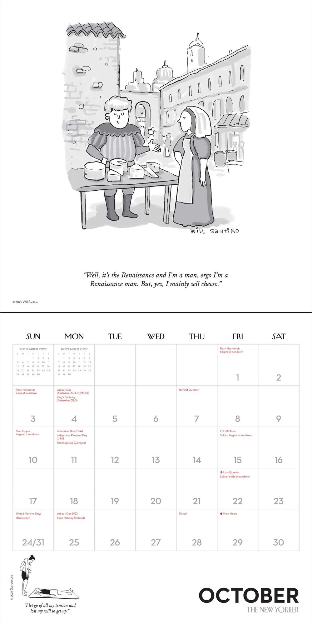 2027 Cartoons from The New Yorker Wall Calendar