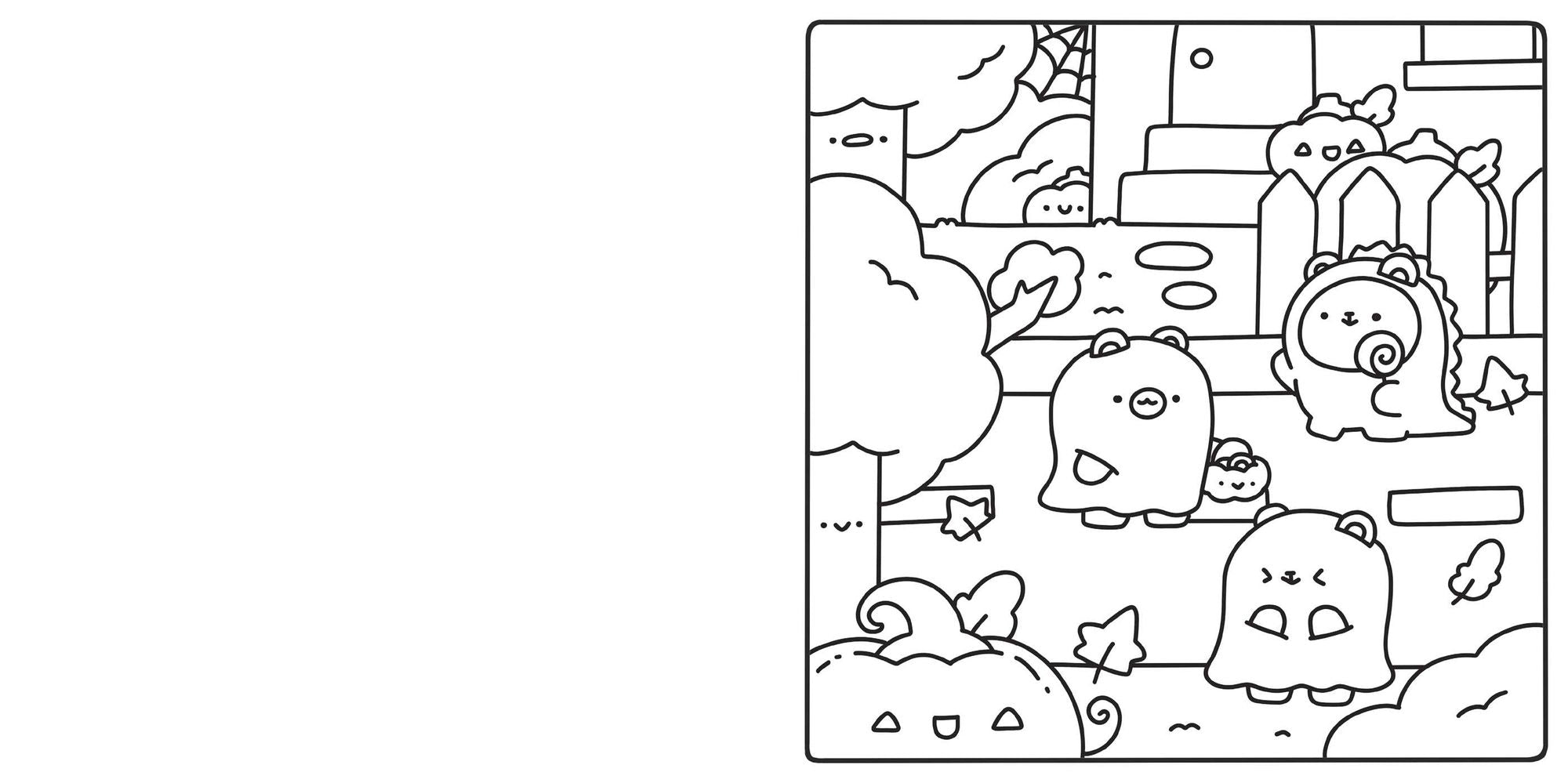 Cute & Cozy Coloring: Spooky