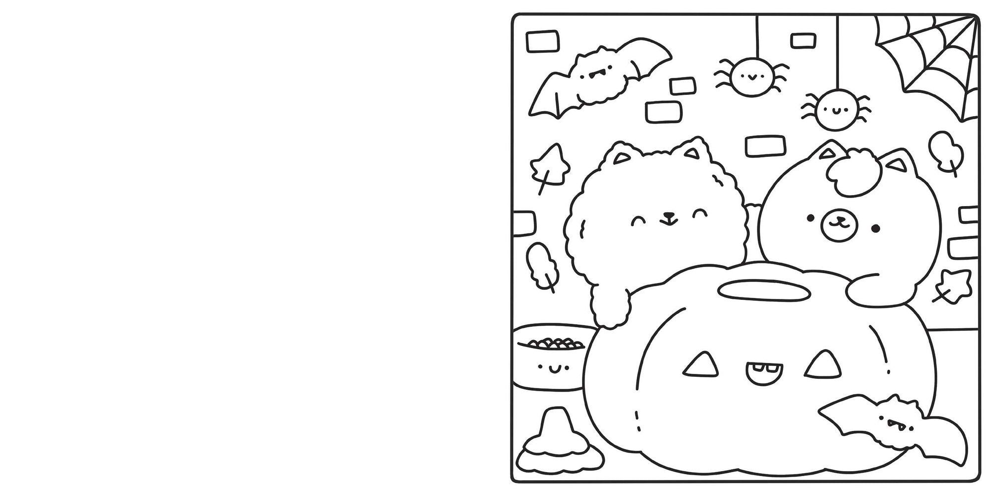 Cute & Cozy Coloring: Spooky
